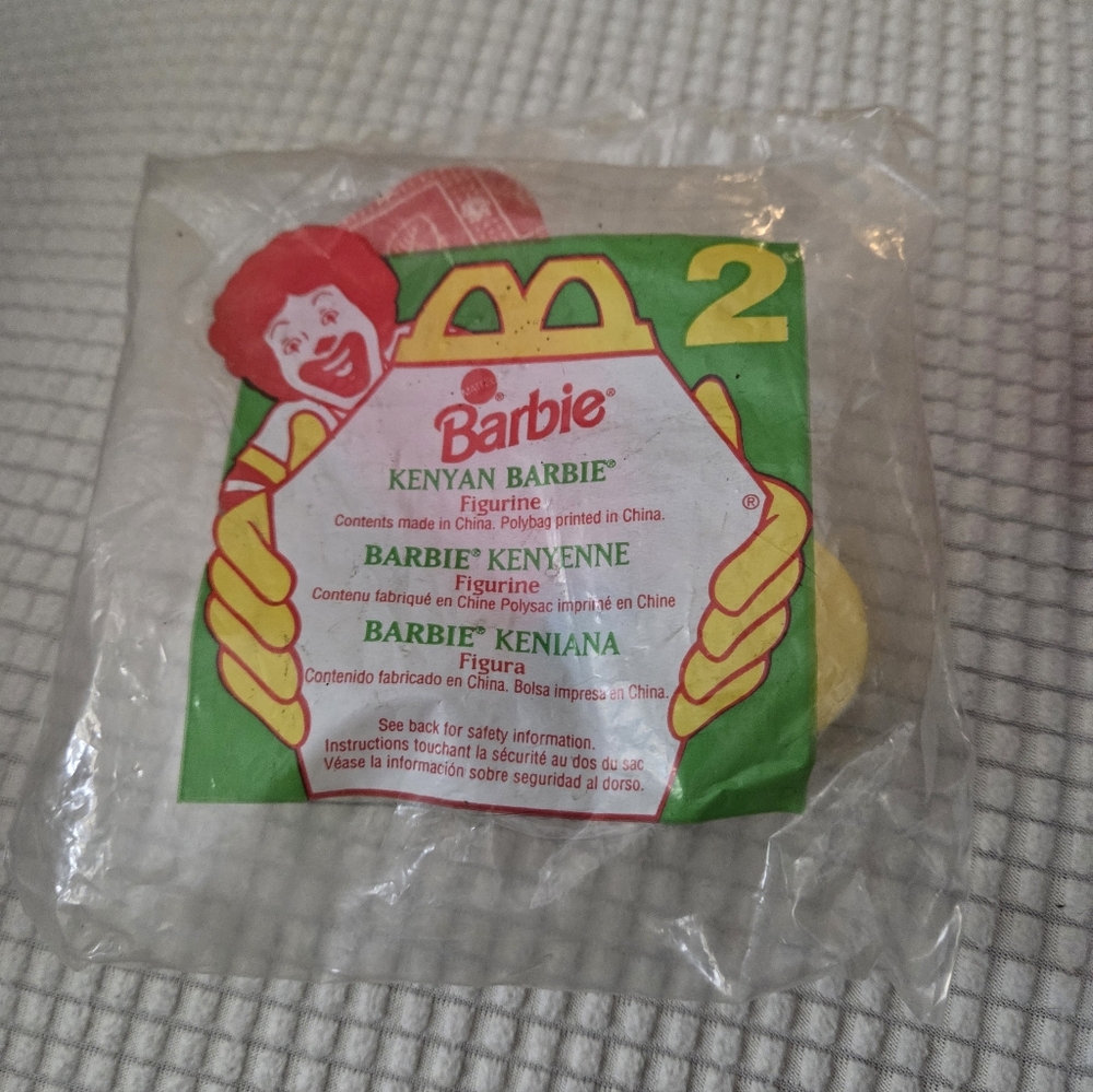 Vtg 90s McDonalds Kenyan Barbie Happy Meal Toy